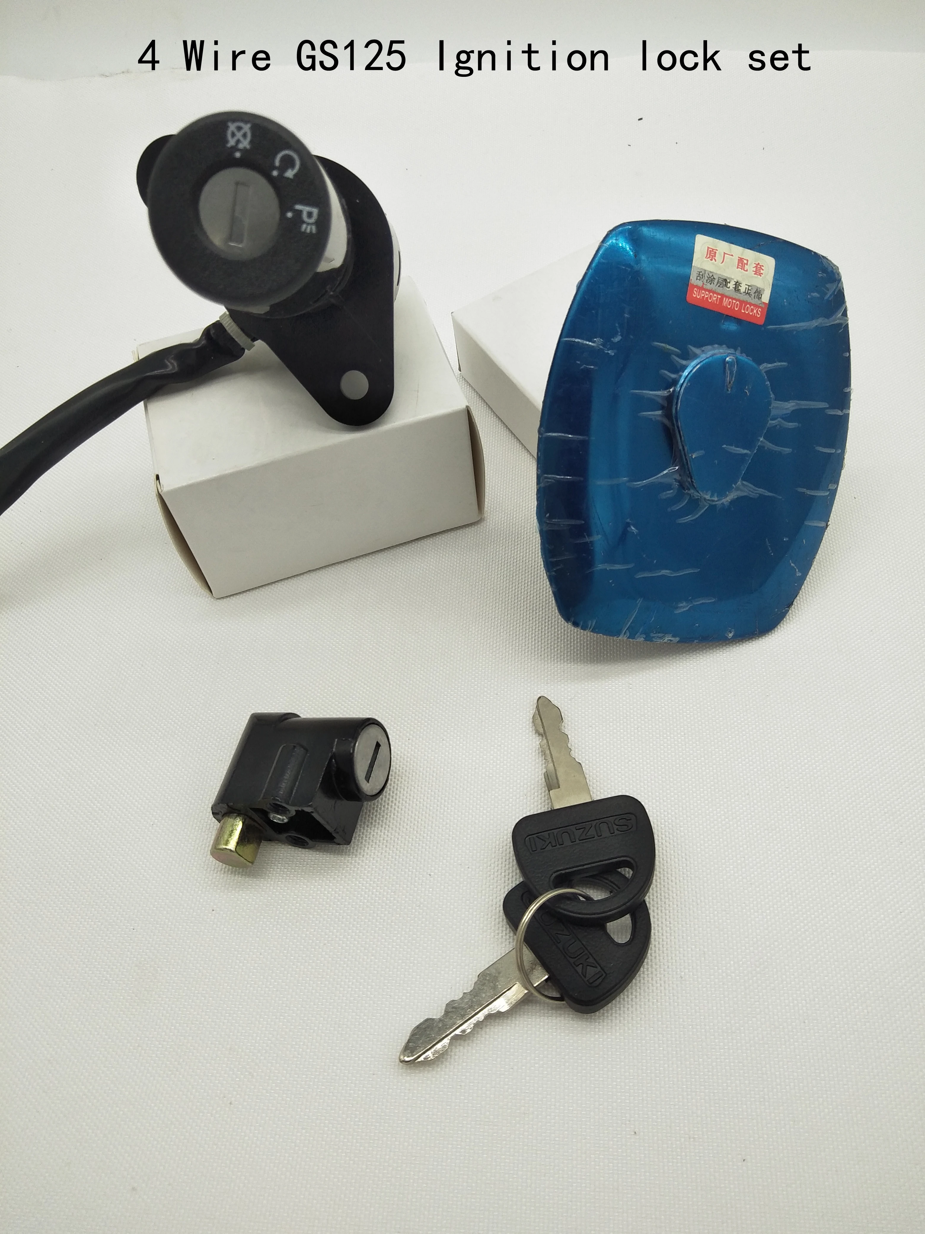 Блокировка зажигания A513 для мотоцикла 4 провода Замок крышка топливного бака