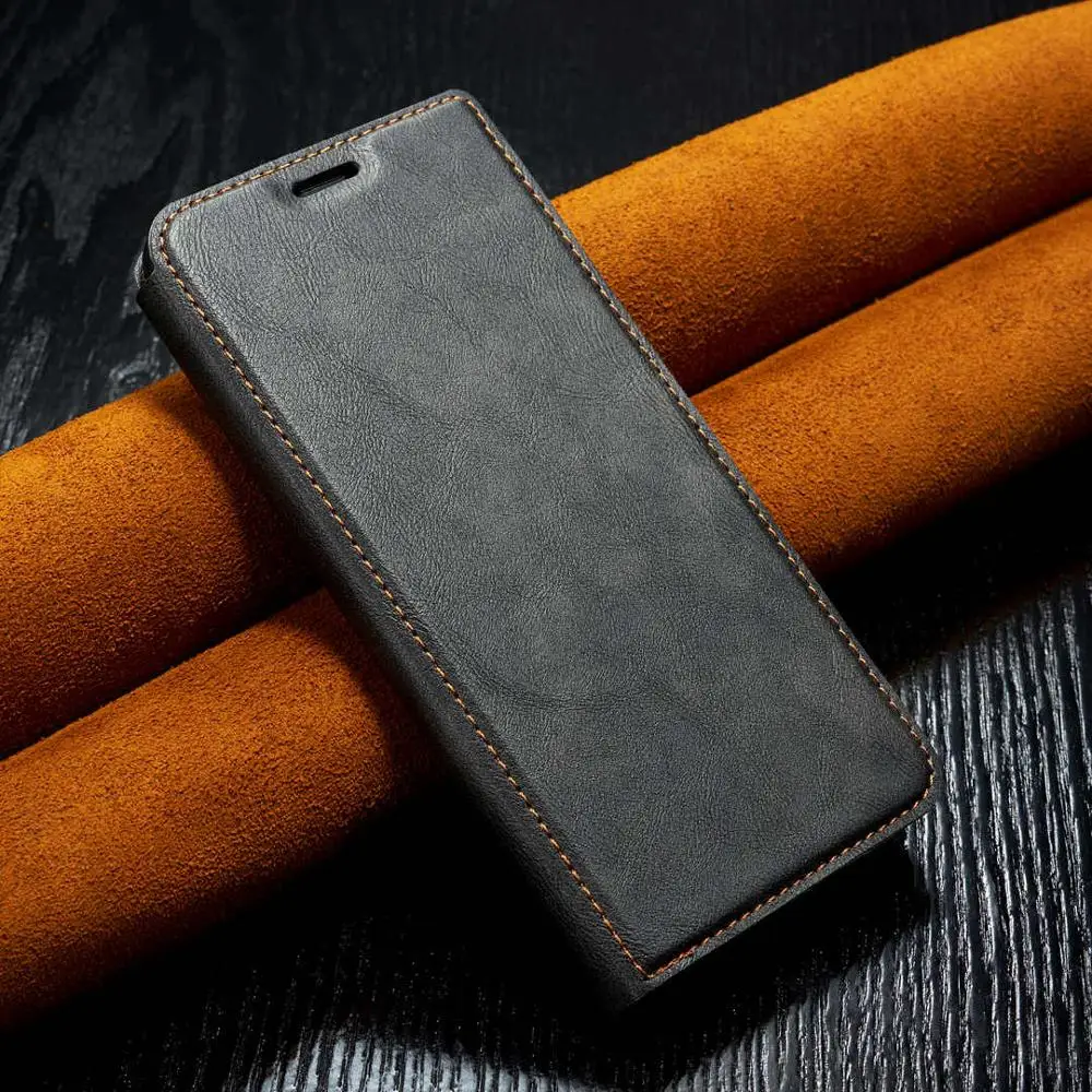 Роскошный кожаный флип чехол для телефона Redmi Note7 Note6 Pro магнитный Ультратонкий