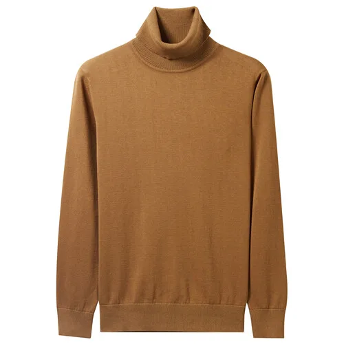 11Khaki Giordano мужской джемпер с круглым высоким воротом,из натурального хлопка - Цвет: 11Khaki