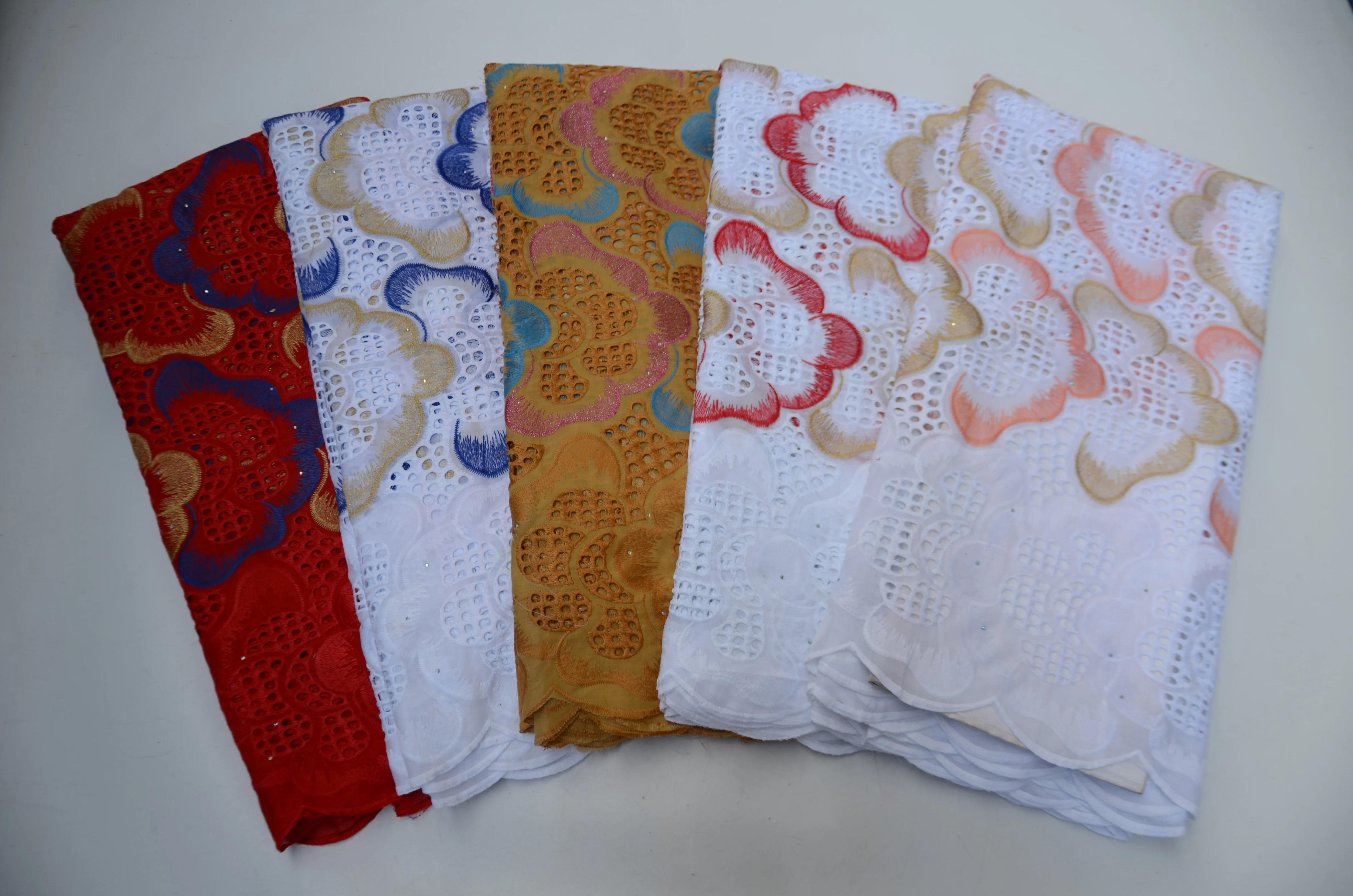 Модная Высококачественная дешевая ткань 100% Φ в золоте с розовыми и синими