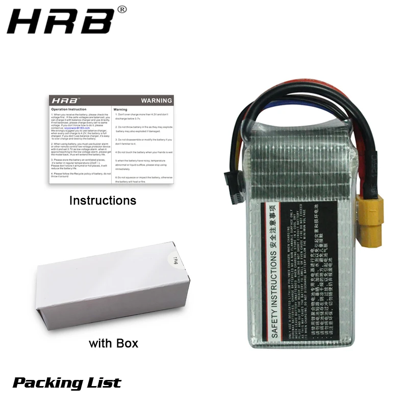hrb 74 v 1500mah 111 v литий полимерная батар