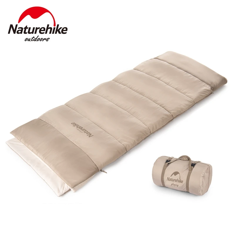 

Naturehike Camping Envelope Sleeping Bag Down Cotton Spliceable Sheet Outdoor Ultralight Travel Shawl Quilt Glamping Sleeping