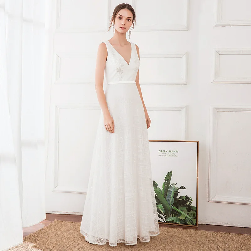 

Новые белые вечерние платья Длинные 2020 на Молнии Элегантные Формальные платья для выпускного вечера Вечернее платье Vestidos De Fiesta
