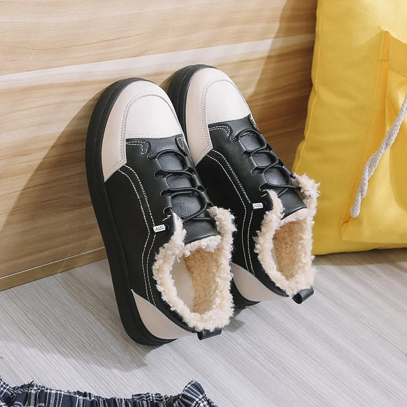 

Round Toe Retro Woman Shoes Casual Female Sneakers All-Match Espadrilles Platform Modis Flats Cross 2021 New Dress Winter Lace-U