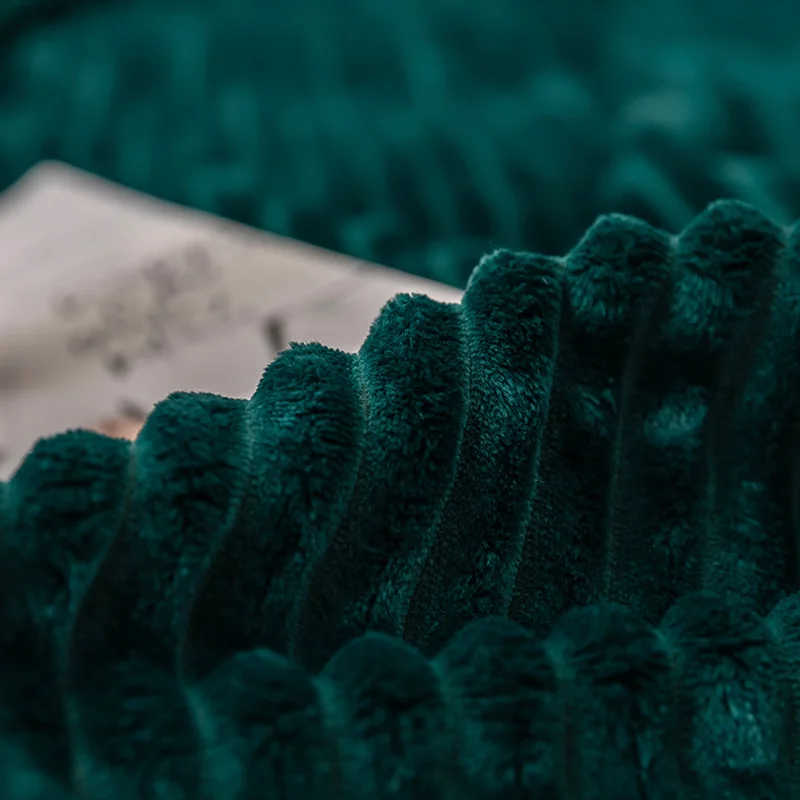 Супермягкое однотонное стеганое фланелевое одеяло s для кровати полосатая