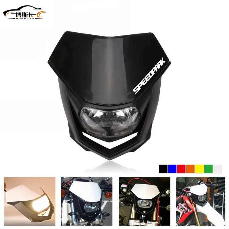 

7 color Universal 35W Motorcycle Enduro Headlight H4 Head Light For For KTM Honda Suzuki Yamaha Kawasaki BMW