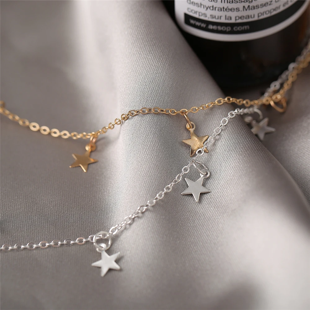 

Fashion Necklace Clavicle Chain Five-pointed Star Pendant Necklace for Women Jewelry Girl Mom Birthday Gift Accessories