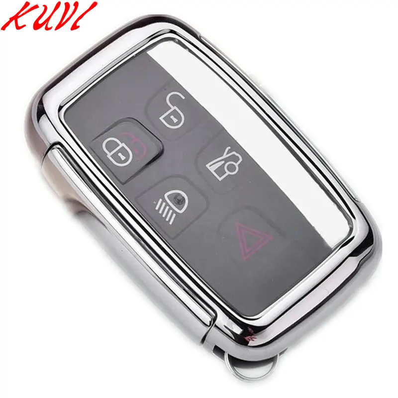Мягкий чехол для ключей автомобиля из ТПУ для Land Rover A9 Range Rover Sport Evoque Freelander 2 Jaguar XE XJ XJL XF C-X16 V12 гитара F X Typ - Название цвета: silver