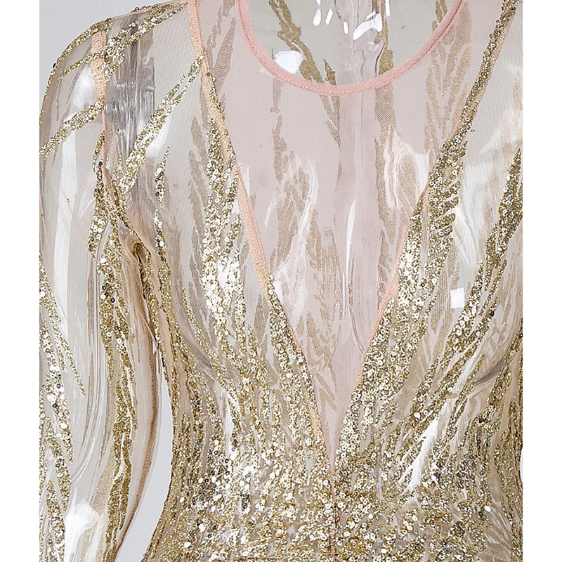 Прозрачное лоскутное платье с блестками женское Сетчатое мини-платье для