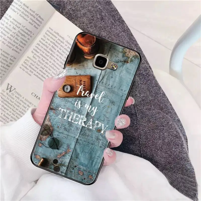 Motirunner карта мира путешествия мягкий резиновый чехол для мобильного телефона Samsung