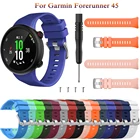 Новый мягкий спортивный силиконовый сменный ремешок для наручных часов Garmin Forerunner 45 классические Смарт-часы полосы для Garmin плавание 2 Смарт-часы Correa