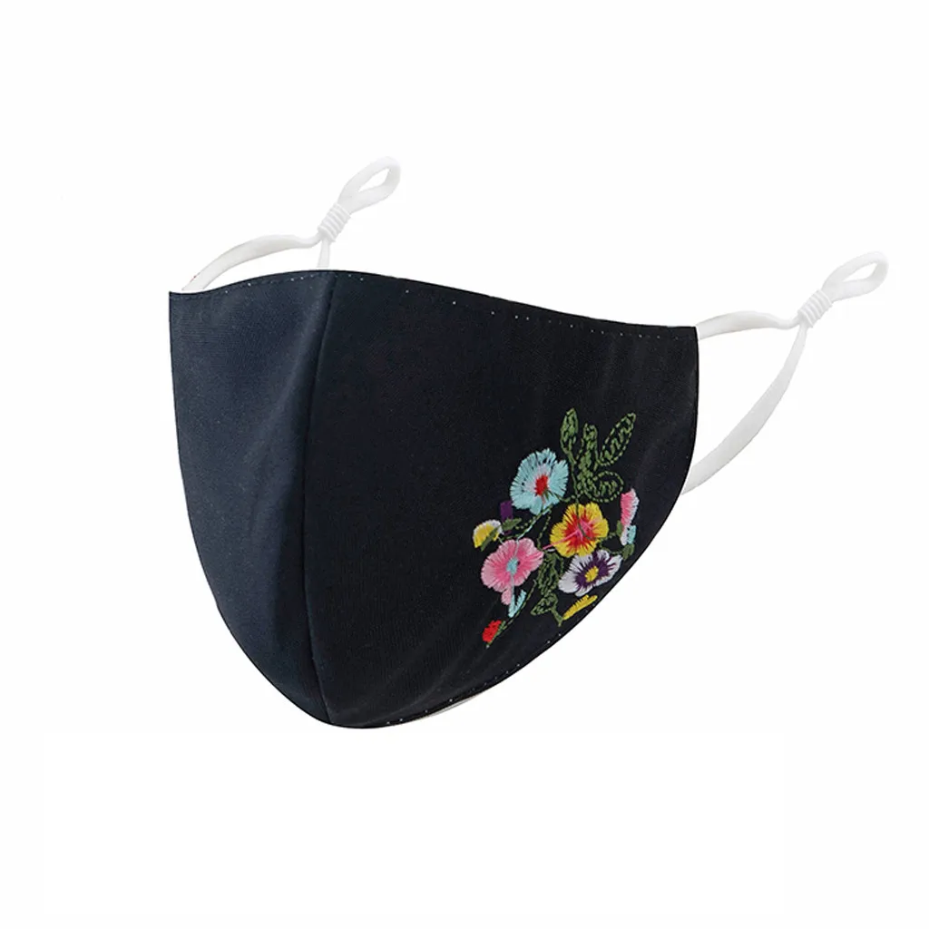 Женская и Мужская модная Тканевая Маска для лица с принтом моющаяся многоразовая