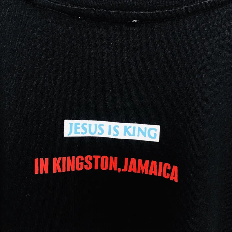 

JESUS IS KING T-shirt 2021SS Men Women T-shirts Summer Style Kanye West Tee Summer Spring JESUS IS KING Tops