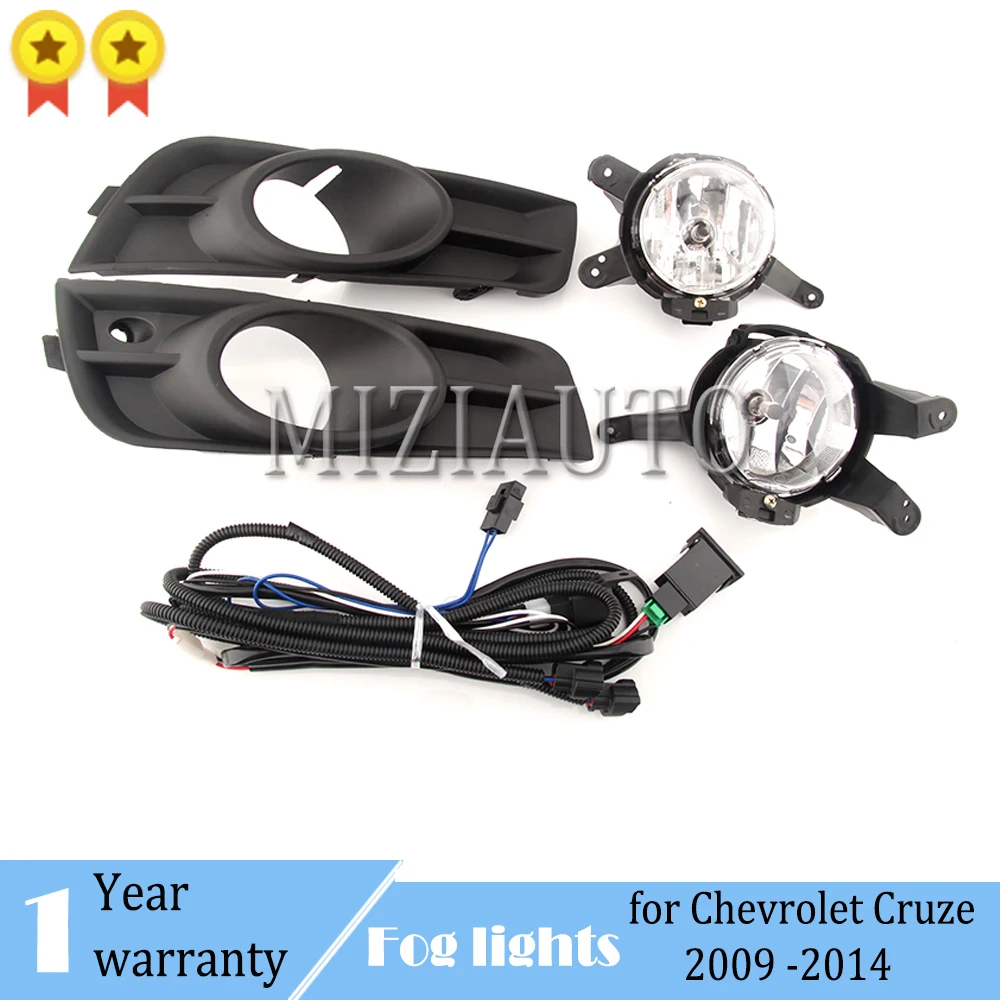 Автомобильная противотуманная фара 12 В в сборе для Chevrolet Cruze 2009 2010 2011 2012 2013 2014 с