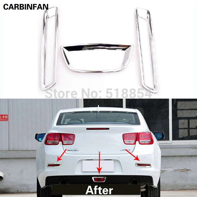ABS хромированная лампа заднего противотуманного фонаря Накладка для 2012 2013 Chevy MALIBU