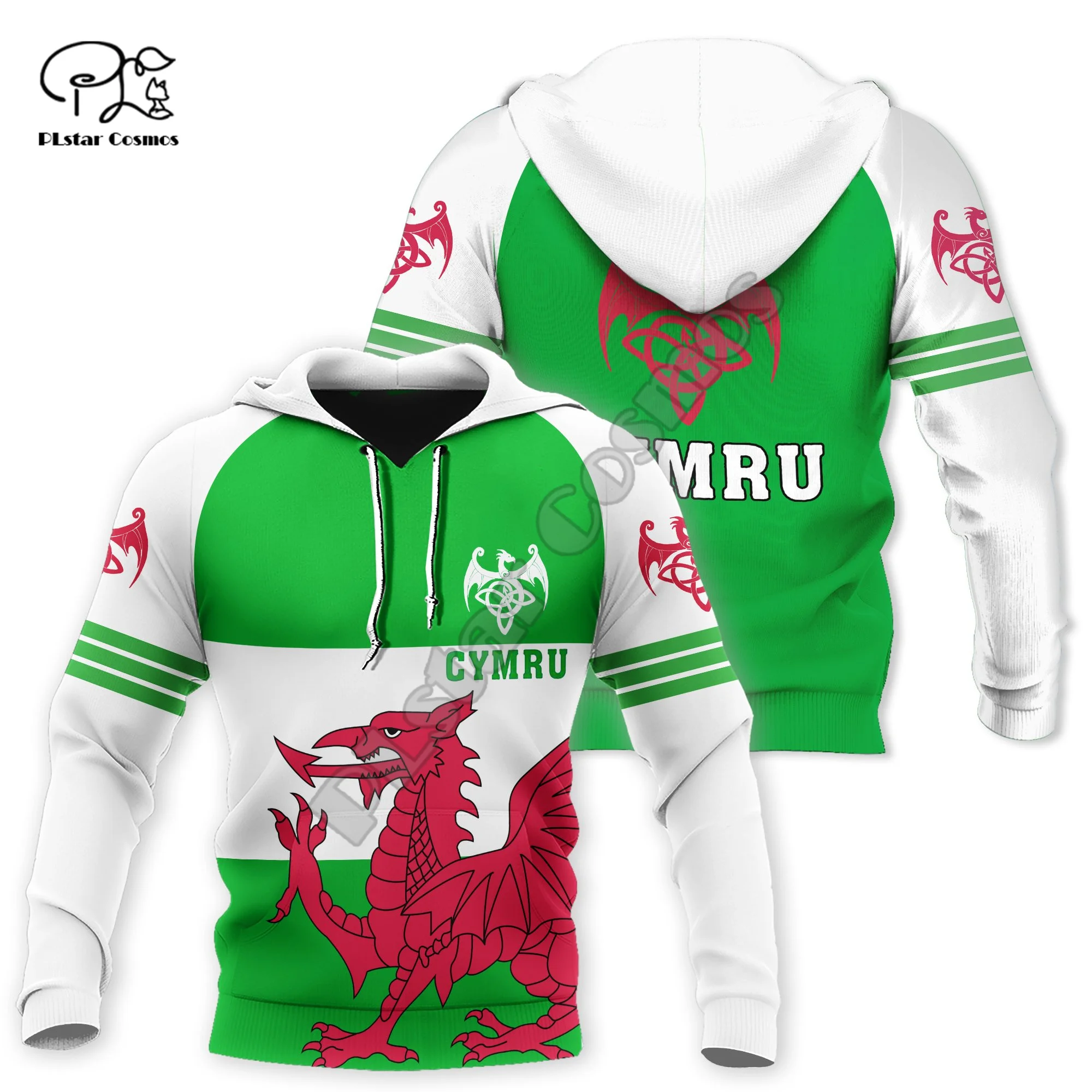 

Tessffel Country Emblem Flag Wales Cymru Dragon Tattoo Art NewFashion Tracksuit 3DPrint Men/Women Harajuku Streetwear Hoodies A9