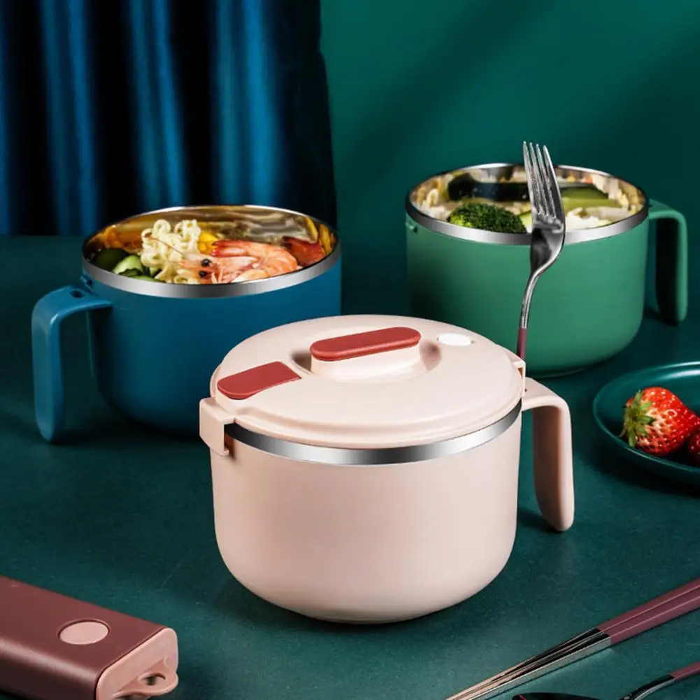 

Миска для лапши 900/1200 мл, миска для супа, легкая в хранении, большая емкость, нержавеющая сталь 304, антикоррозийная, для лапши