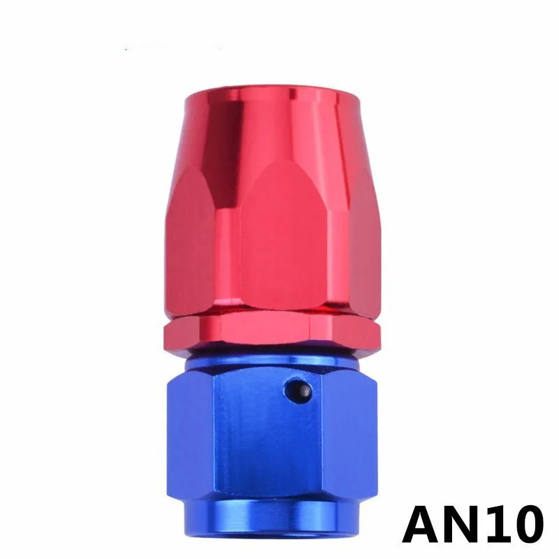 

10 AN-10 0-градусный маслопровод шарнирный фитинг адаптер алюминиевый многоразовый прямой конец шланга фитинг соединитель автомобильные дета...