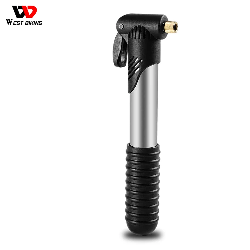 

WEST BIKING Portable Mini Bicycle Pump Cycling Hand Air Pump Ball Tire Inflator Schrader Presta Valve MTB Road Bike Accessories