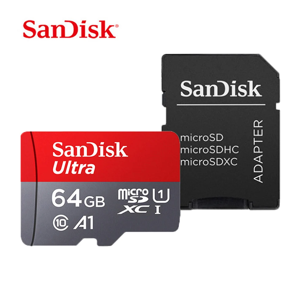 Двойной Флеш накопитель SanDisk Micro SD карта памяти 16 Гб оперативной 32 встроенной 64 ГБ