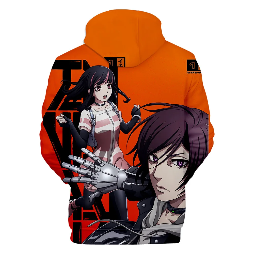 

Akudama Drive Cosplay Pullover Hoodie Cutthroat Ordinary Person Hacker 3D Printing Hooded Jacket Casual Unisex