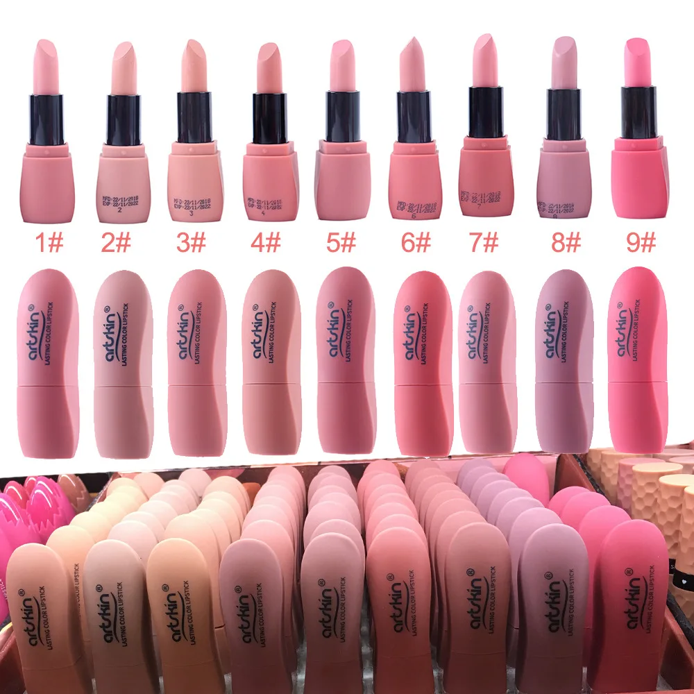 

European Long-lasting Matte Lipstick No Fading Non Stick CupMoisturizer Waterproof Cosmetic Lip stick Set Makeup Tools