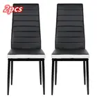 2 шт.компл. горизонтальные линейные стулья для кухни, мягкие стулья для столовой, мебель для дома, обеденный барный стул со спинкой HWC