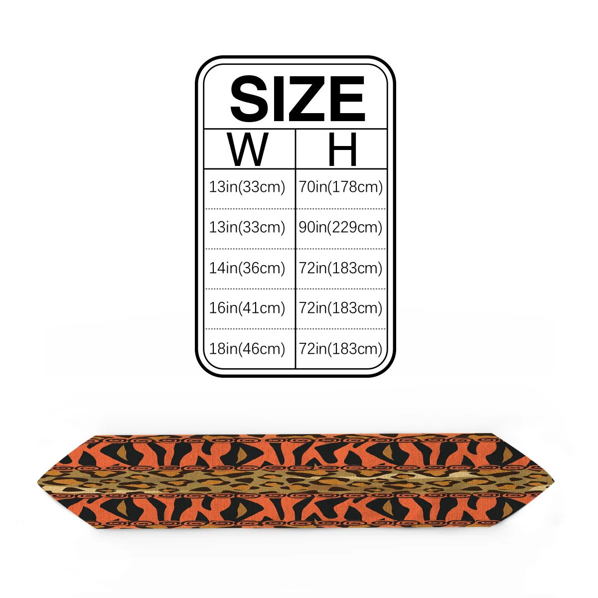 Длинный Настольный бегун Леопардовый из племен для кухни свадьбы праздника