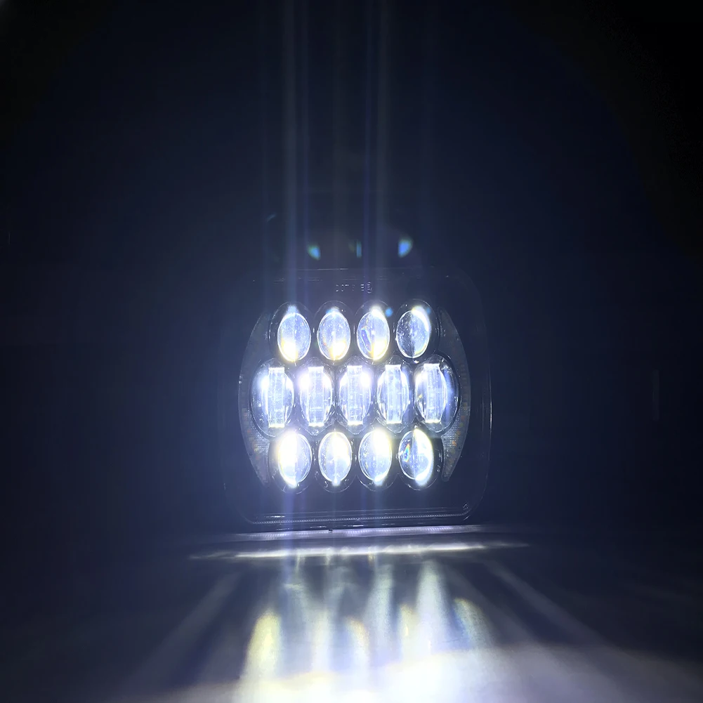 

1x Newest Brightest 105W 7X6" 5X7" LED Headlight DRL For Jeep Cherokee XJ