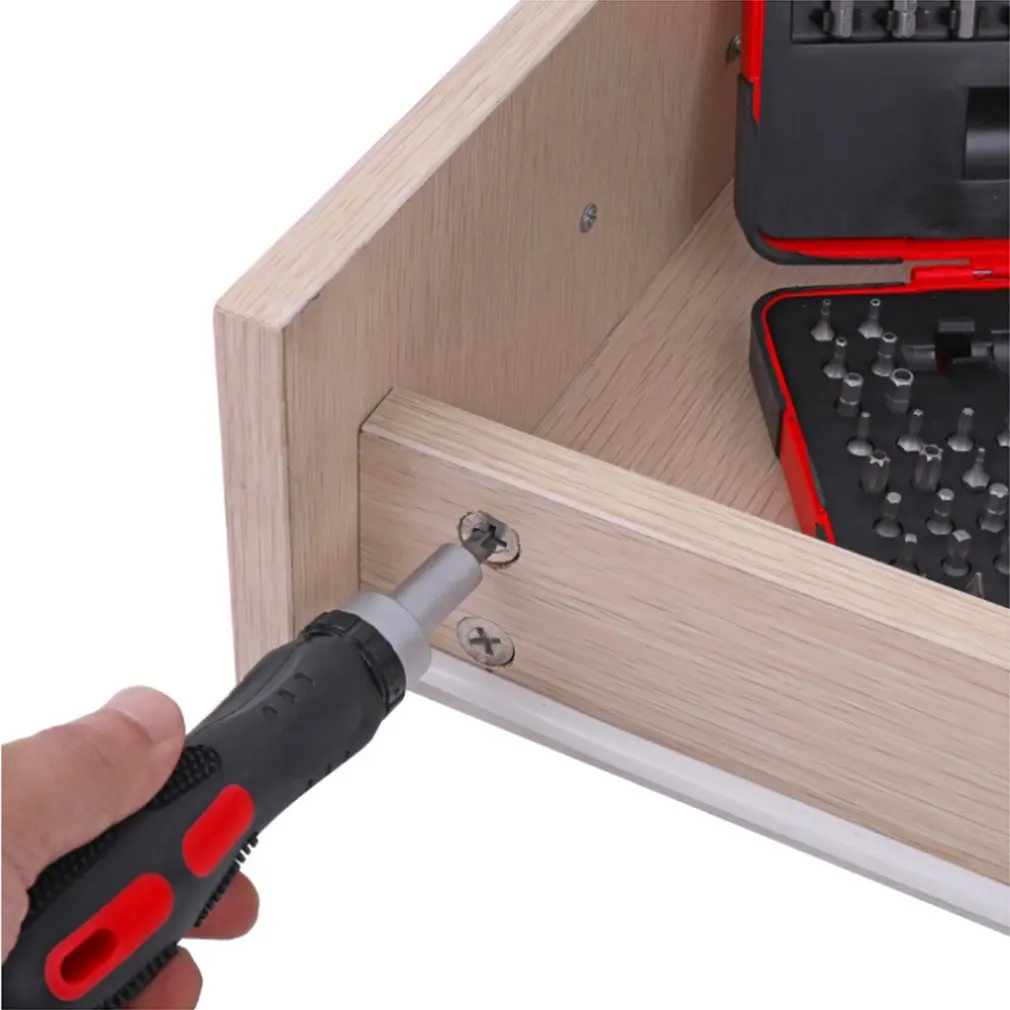 101PCS Ratchet Screwdriver Set Chrome Vanadium Steel Head Straight Cross Hex Pattern Repair Accessories | Инструменты