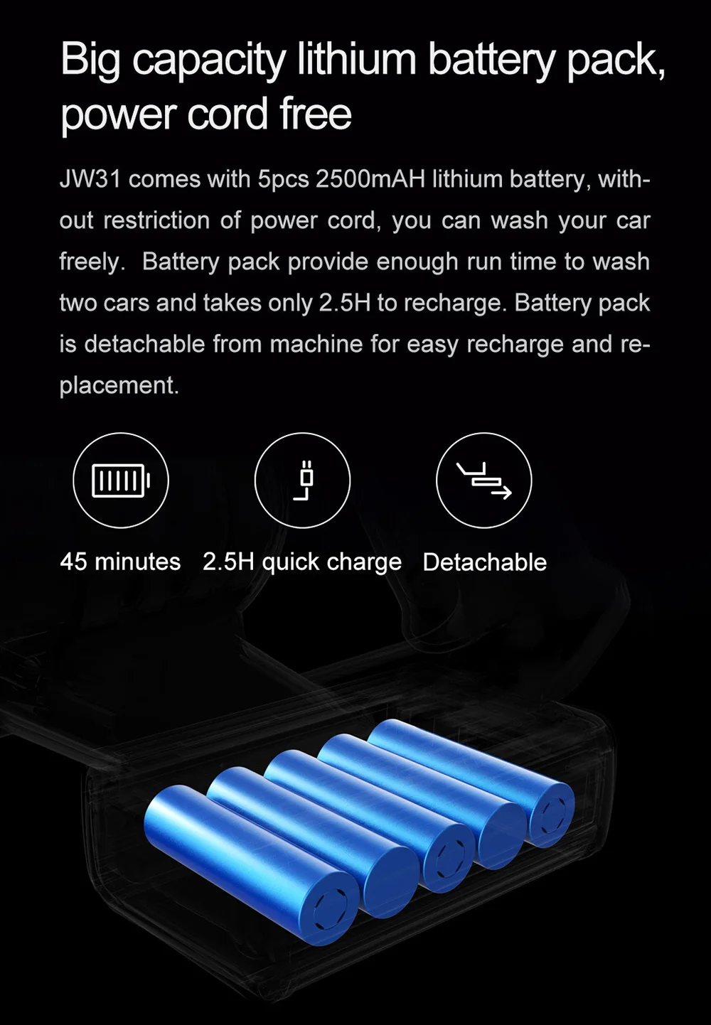 XIaomi Lake Jimmy бытовой ручной беспроводной стиральный пистолет Быстрая зарядка Срок службы батареи удобный чистящий умный инструмент JW 31