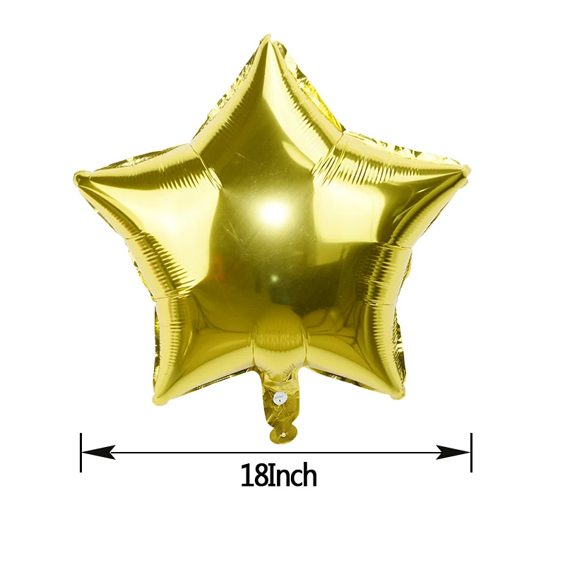 5 шт. золотой серебряный шар с фольгой в виде звезды украшение для детского душа
