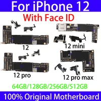 original for iphone 1212pro12pro max motherboard with face id unlocked logic board free icloud mainboard iphone12 mini full