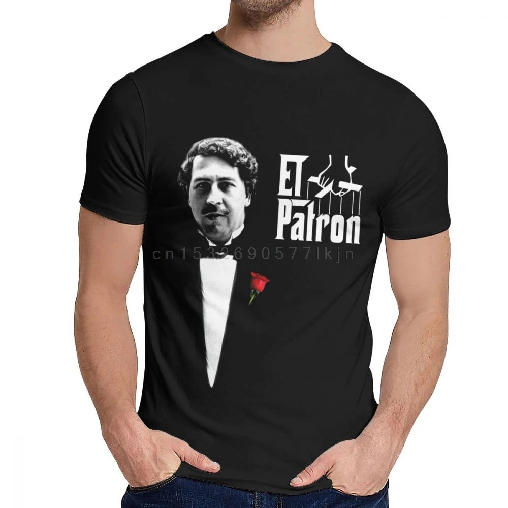 Нарко Эль патрон Pablo Escobar El Чапо футболка с классическим круглым вырезом | Мужские футболки -1005001564461040