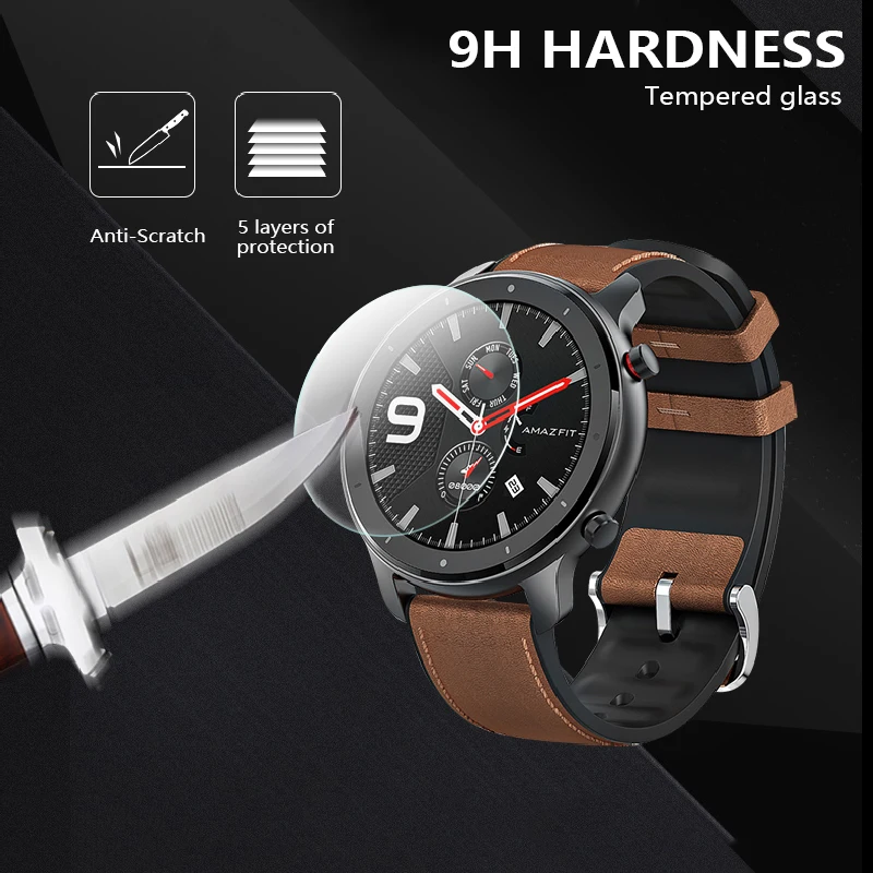 Для Xiaomi Huami Amazfit GTR 47 мм 42 Защитное стекло для экрана 9H закаленное Взрывобезопасное