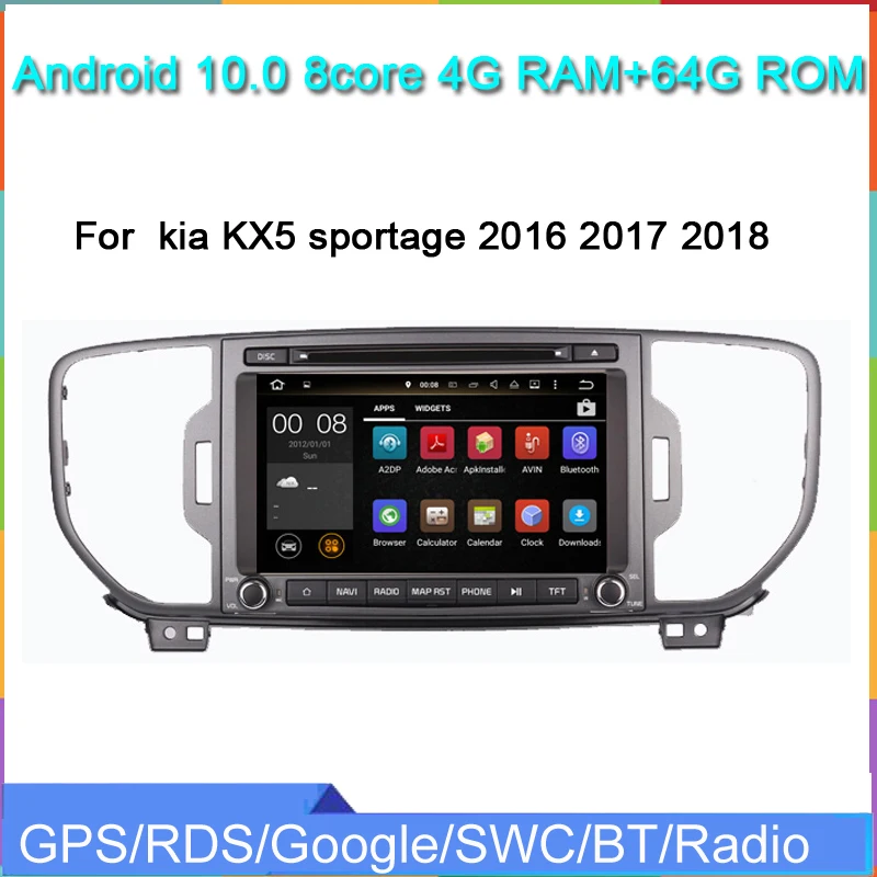 

Автомобильный радиоприемник 2DIN Android 10 для kia KX5 sportage 2016 2017 2018, Автомобильный мультимедийный gps-навигатор, аудио, стерео, видео, Carplay, 8 дюймов