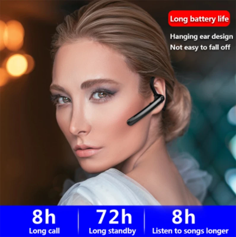 

Wireless Bluetooth Earphones Bluetooth Headset HD Dual Microphone Smart Vocal ENC Noise Reduction Wireless Headphone