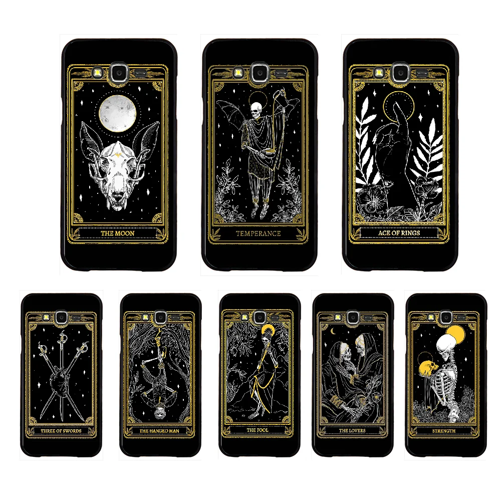 NBDRUICAI крутая карта черный бархатцев таро чехол для сотового телефона Samsung Galaxy J7 J8