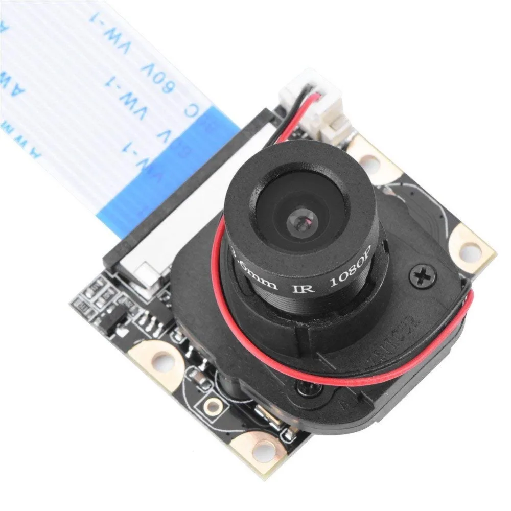 

Raspberry Pi Automatic Ir-cut Night Vision Camera Adjustable-focus 5mp Hd Webcam Ov5647 1080p Video With 2pcs Fill Light Led