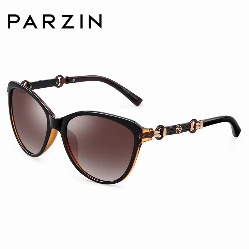 Женские винтажные солнцезащитные очки PARZIN элегантные в оправе из