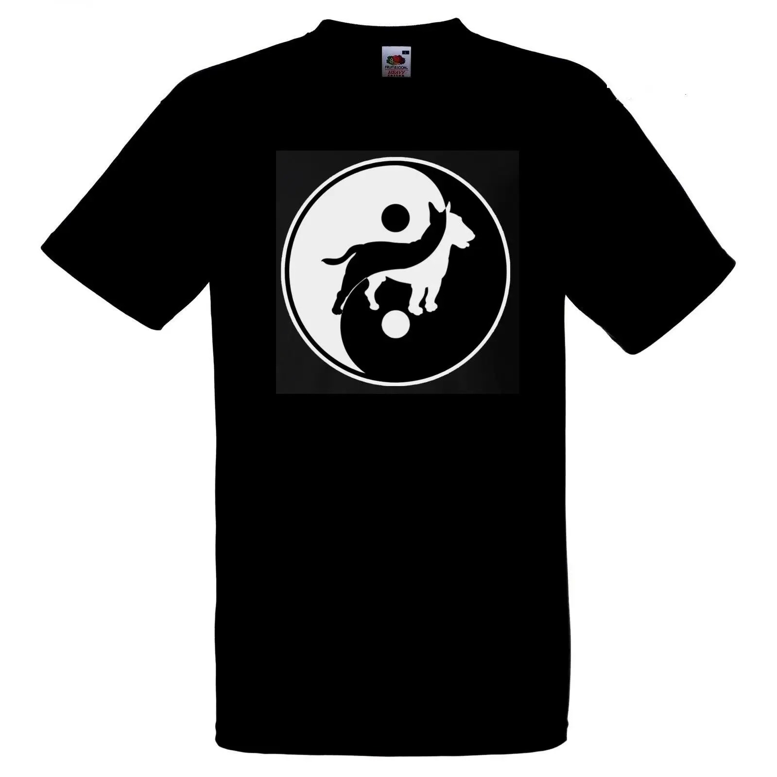 

English Bull Terrier Dog T Shirt Yin Yang