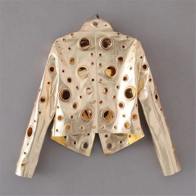 Осенне-зимняя женская кожаная куртка мотоциклетная из ПУ кожи короткая с длинным