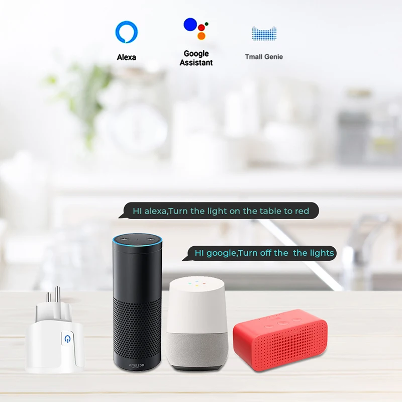 Tuya ZigBee Smart Plug Adapter EU 16A Power Monitor Timer Socket Life APP Wireless Remote Control Outlet For Alexa Google | Электроника