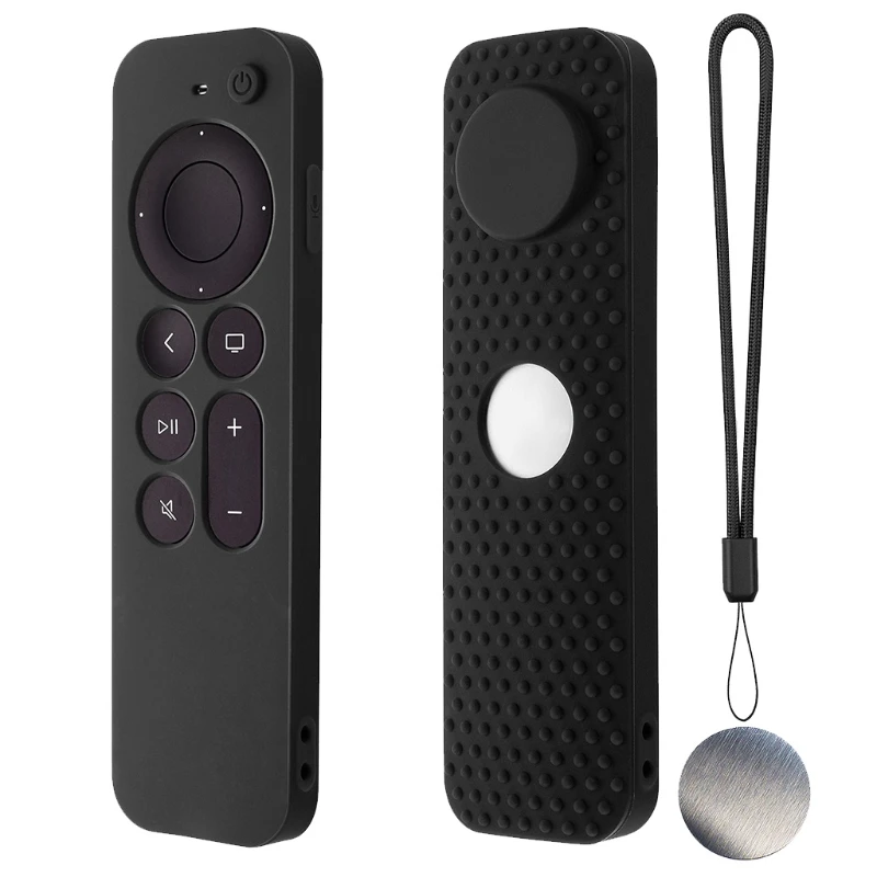

For -AppleTV 4K Remote Controller Protective Sleeve Shockproof Case Anti-slip Full Body Portable Silicone Cover