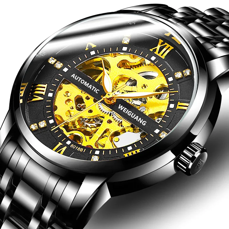 

Mechanical Watch Men's Watch Hollow Business Fashion Waterproof Luminous Official Genuine Automatic