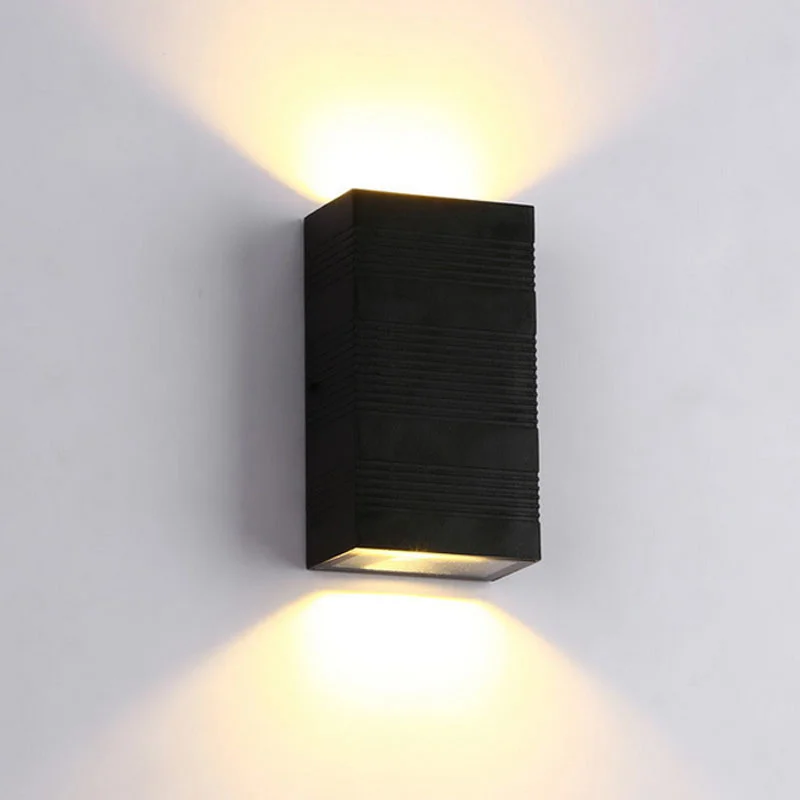 

LED Modern Waterproof Outdoor Exterior Wall Lights Bedroom Rectangular Wall Lamps Indoor Lighting AC85-265V 6W/10W Luminaire