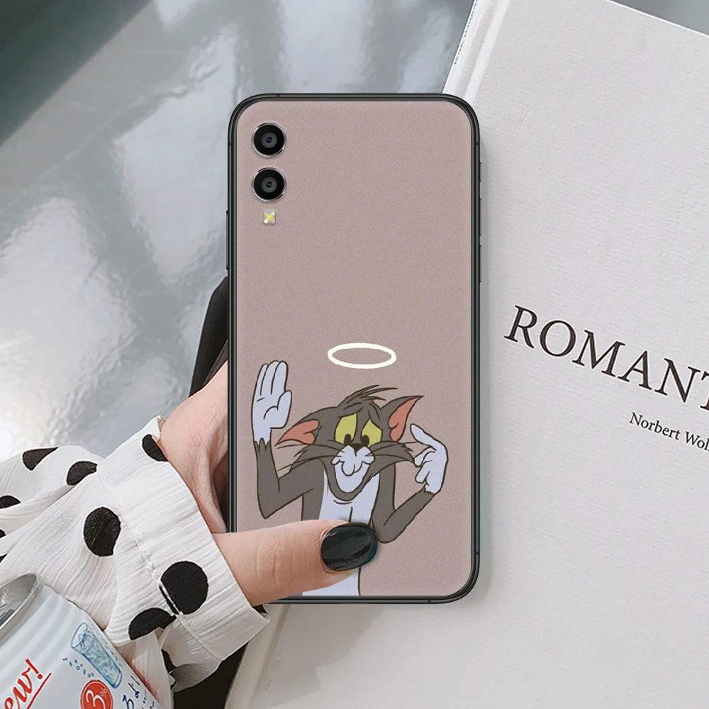 

Cartoon Cat Tom and mouse Jerry Phone Case For Huawei Honor 6A 7A 7C 8 8A 8X 9 9X 10 10i 20 Lite Pro Play Black black Cover