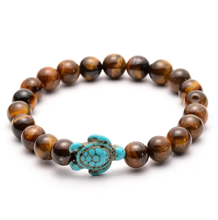Браслет с бусинами в виде морской черепахи для женщин и мужчин классический