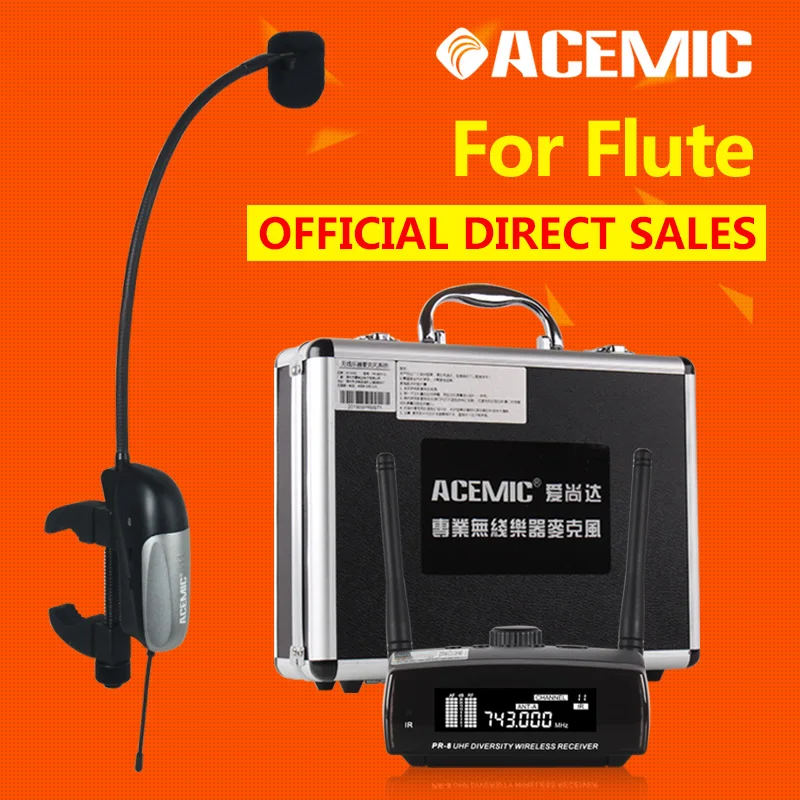 Бесплатная доставка беспроводной микрофон для флейты кларенета аккордеона
