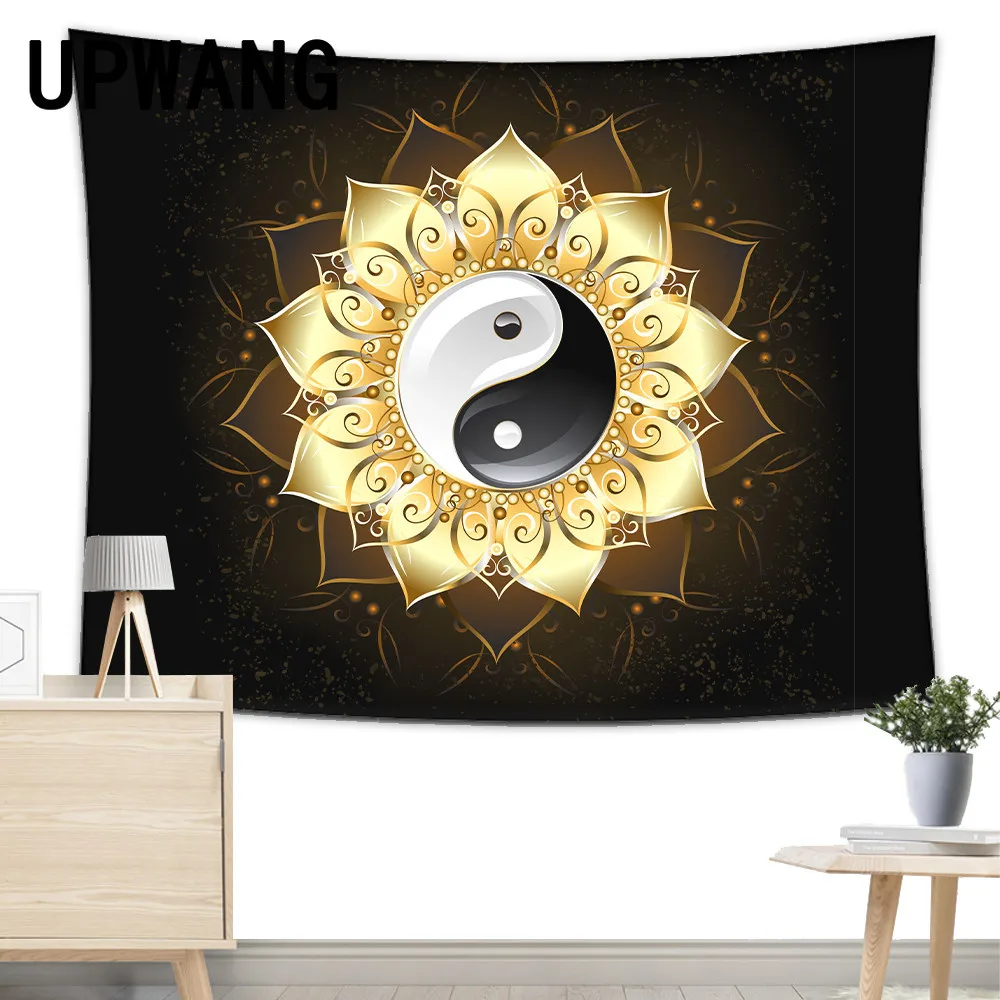 

Yin Yang гобелен настенный пляжный коврик для пикника, палатка для кемпинга, спальный коврик, Декор для дома, покрывало, простыня, настенная тка...